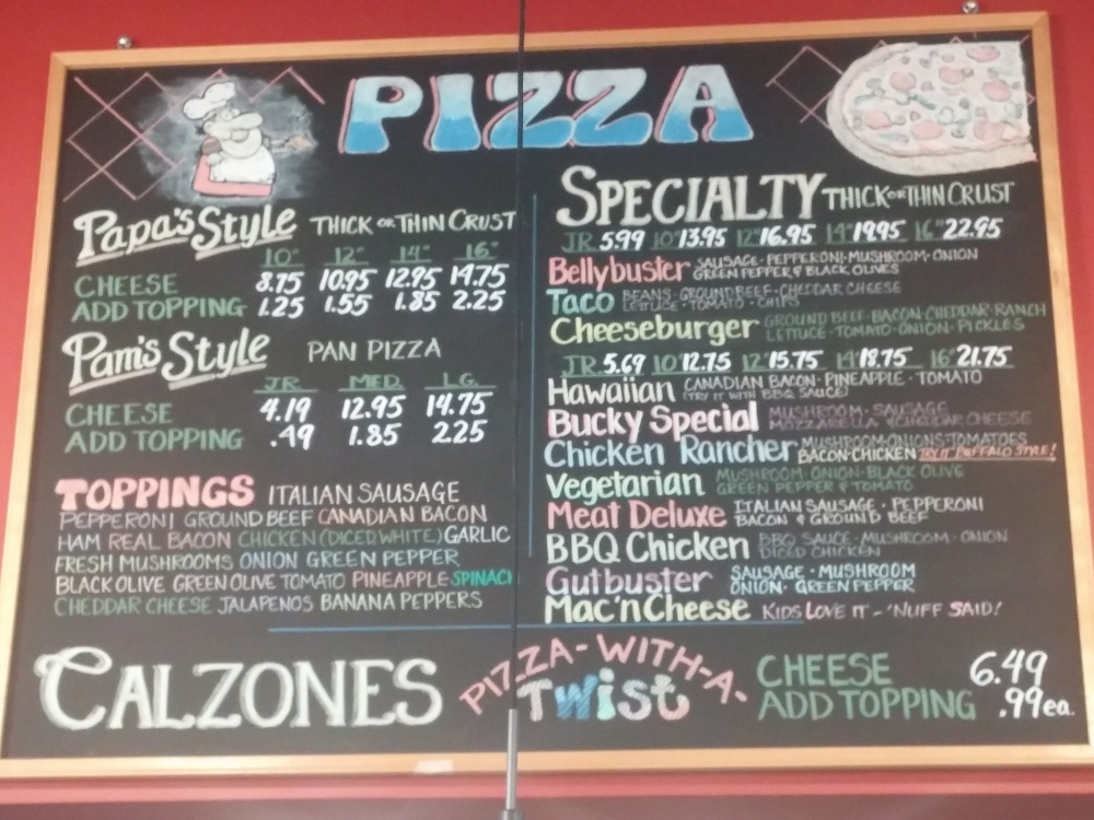 Papa Jimmy's Pizza PJs Cottage Grove, Wisconsin